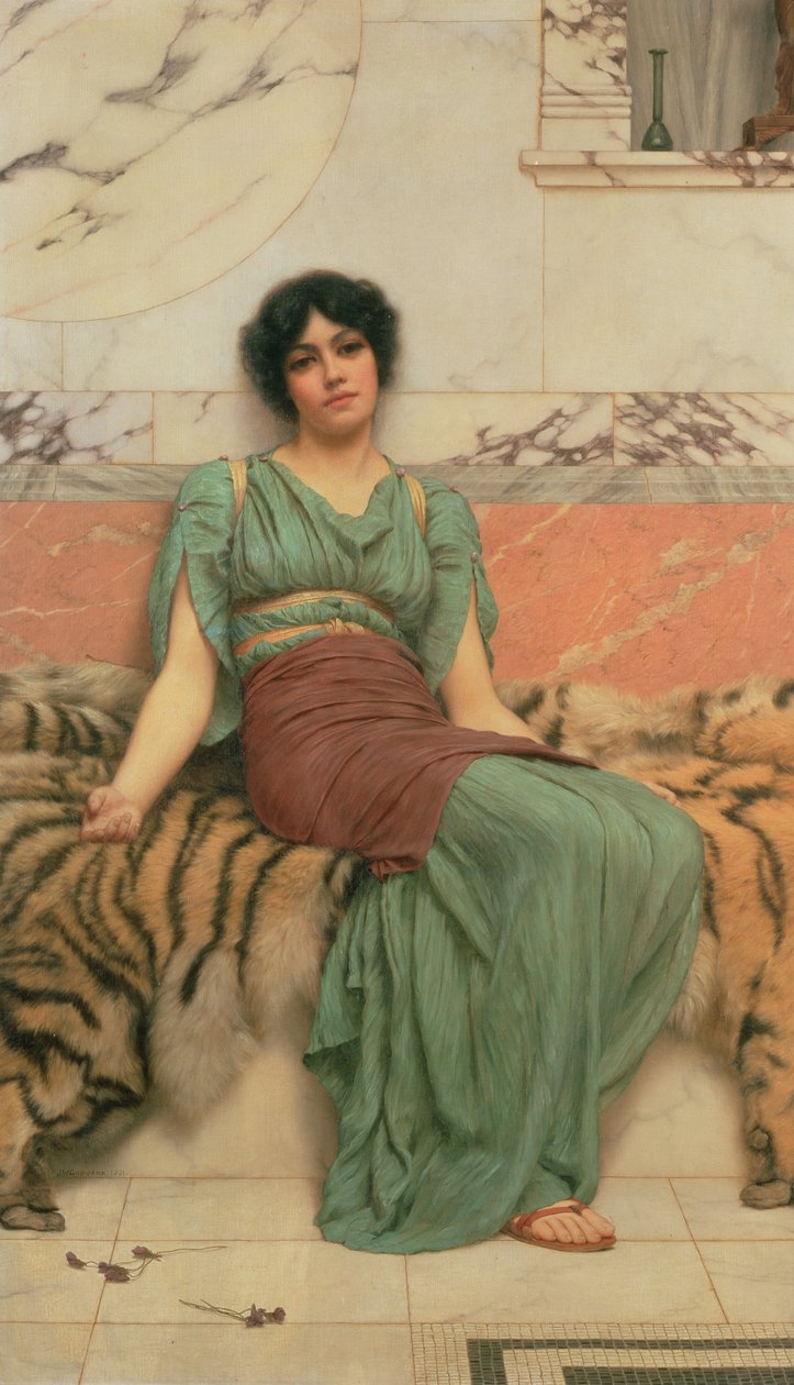 Słodkie sny, 1901 autorstwa John William Godward