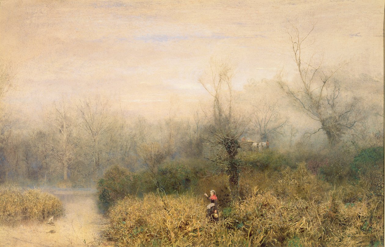 Nad jeziorem, 1882 autorstwa John William North