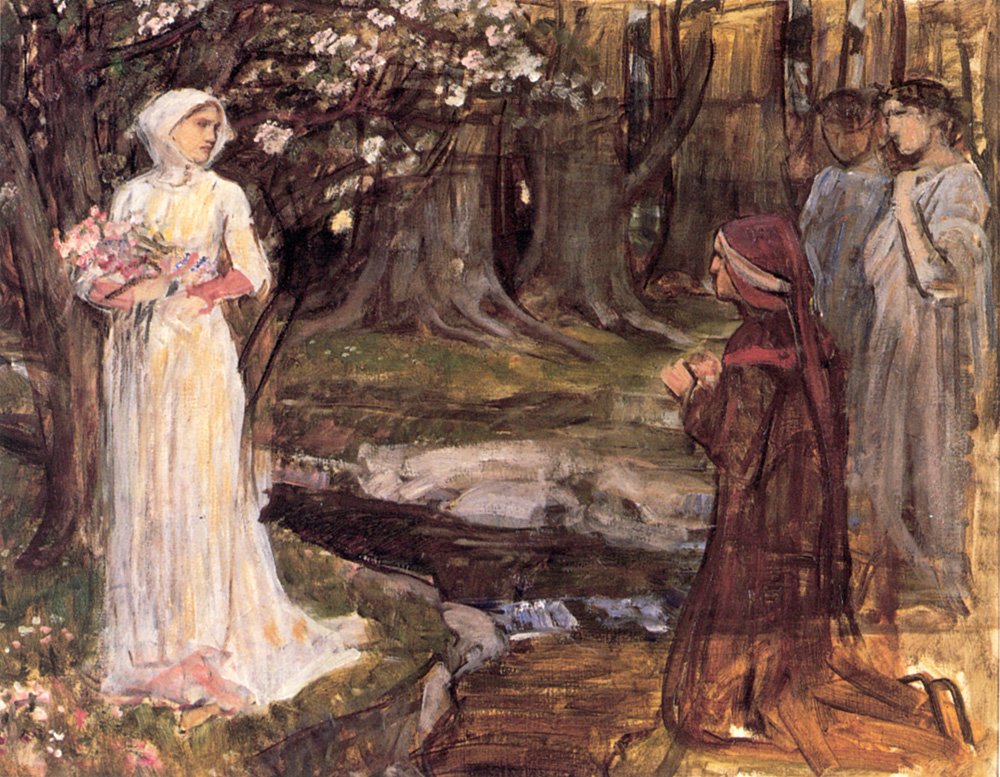 Dante i Matylda autorstwa John William Waterhouse