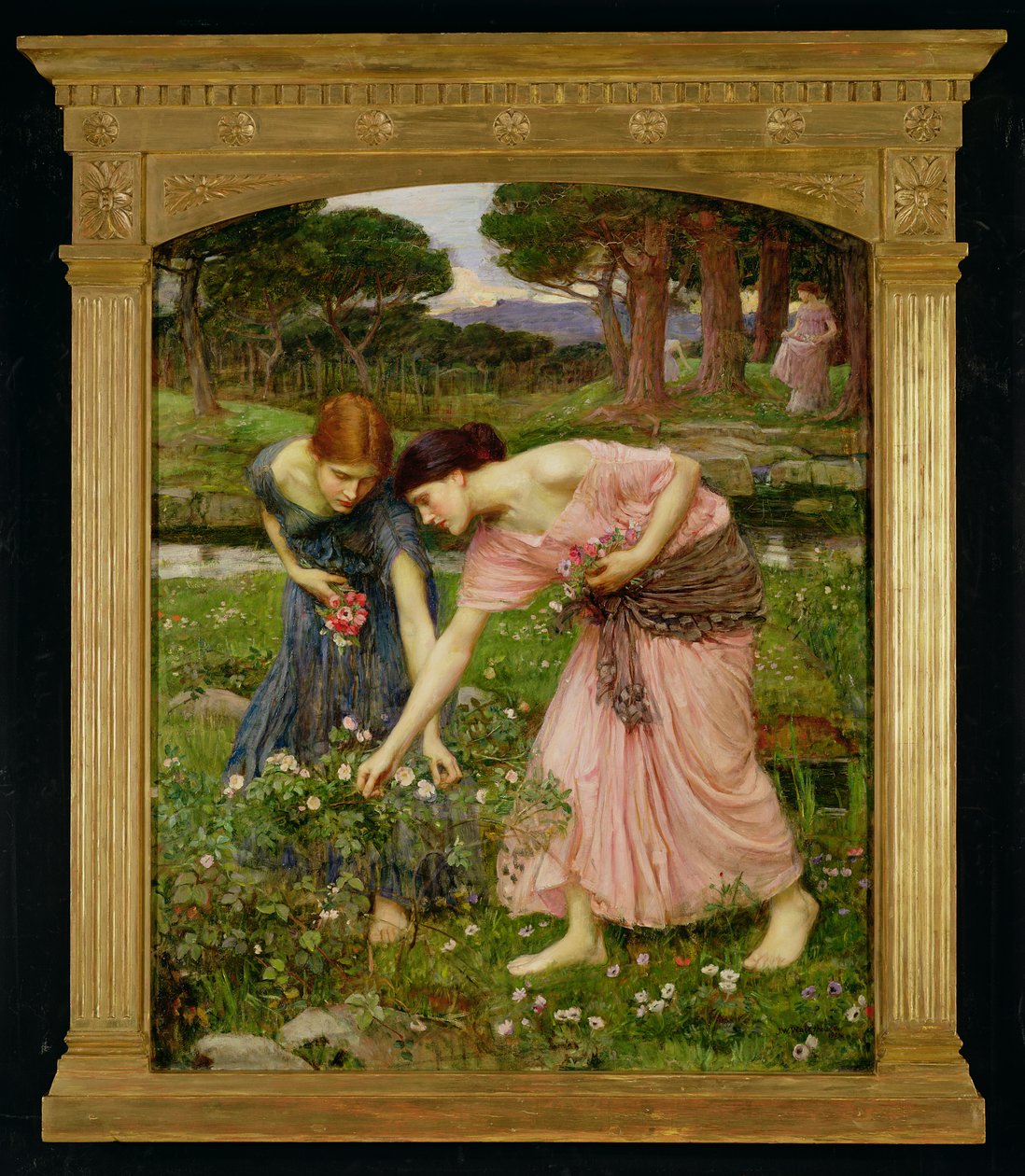 „Zbierz Ye Rosebuds While Ye May”, 1909 autorstwa John William Waterhouse