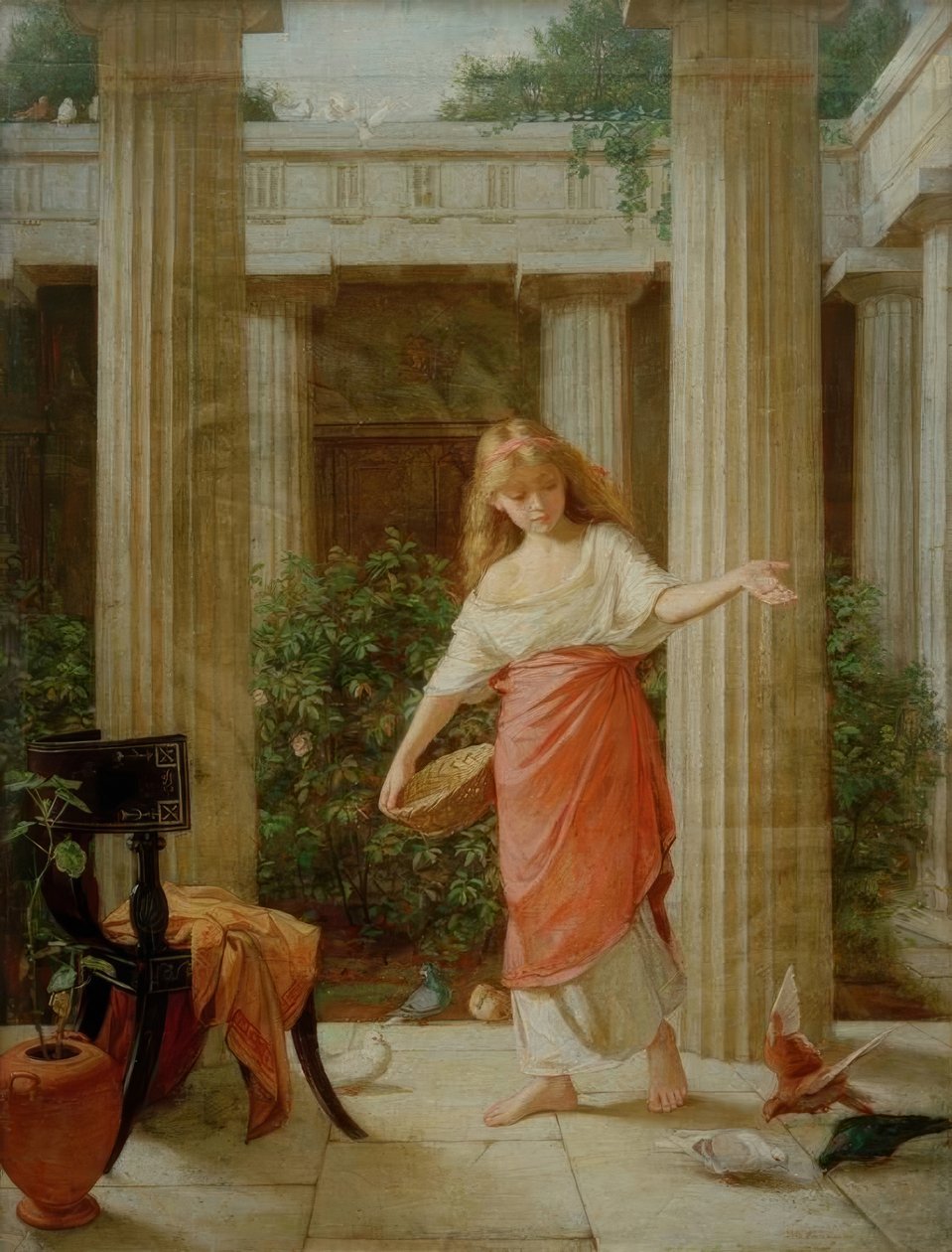 W perystylu autorstwa John William Waterhouse