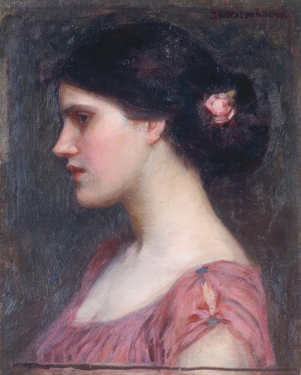 Portret dziewczyny autorstwa John William Waterhouse
