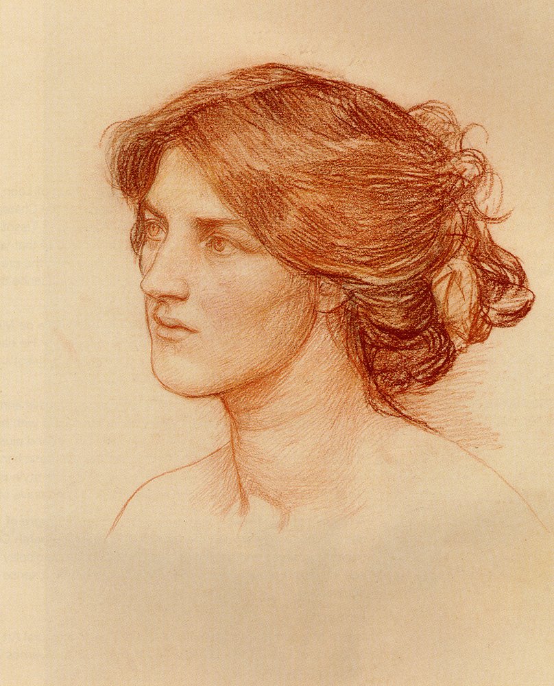 Studiuj dla zbierania Ye Rosebuds, podczas gdy Ye May autorstwa John William Waterhouse