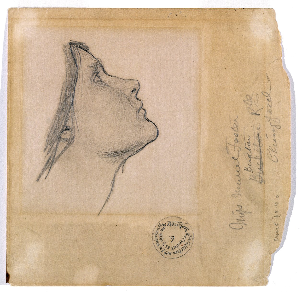 Studium dla „Lamii”, c.1904-05 autorstwa John William Waterhouse