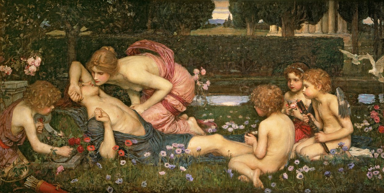 Przebudzenie Adonisa, 1899 autorstwa John William Waterhouse