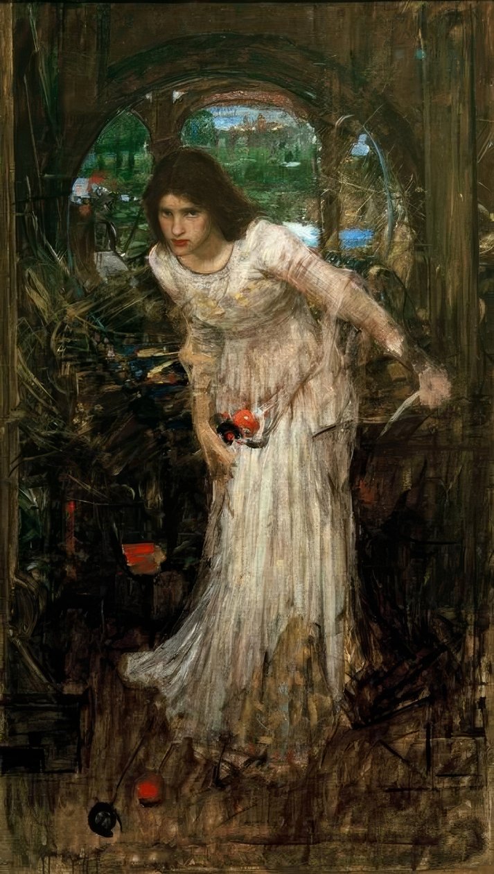 Pani Shalott autorstwa John William Waterhouse