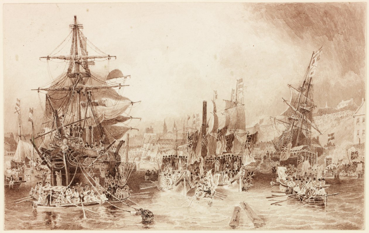 Wniebowstąpienie (akwarela (brąz) na papierze) autorstwa John Wilson Carmichael
