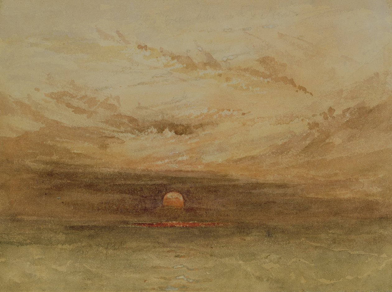 Bałtycka scena z zachodu słońca autorstwa John Wilson Carmichael