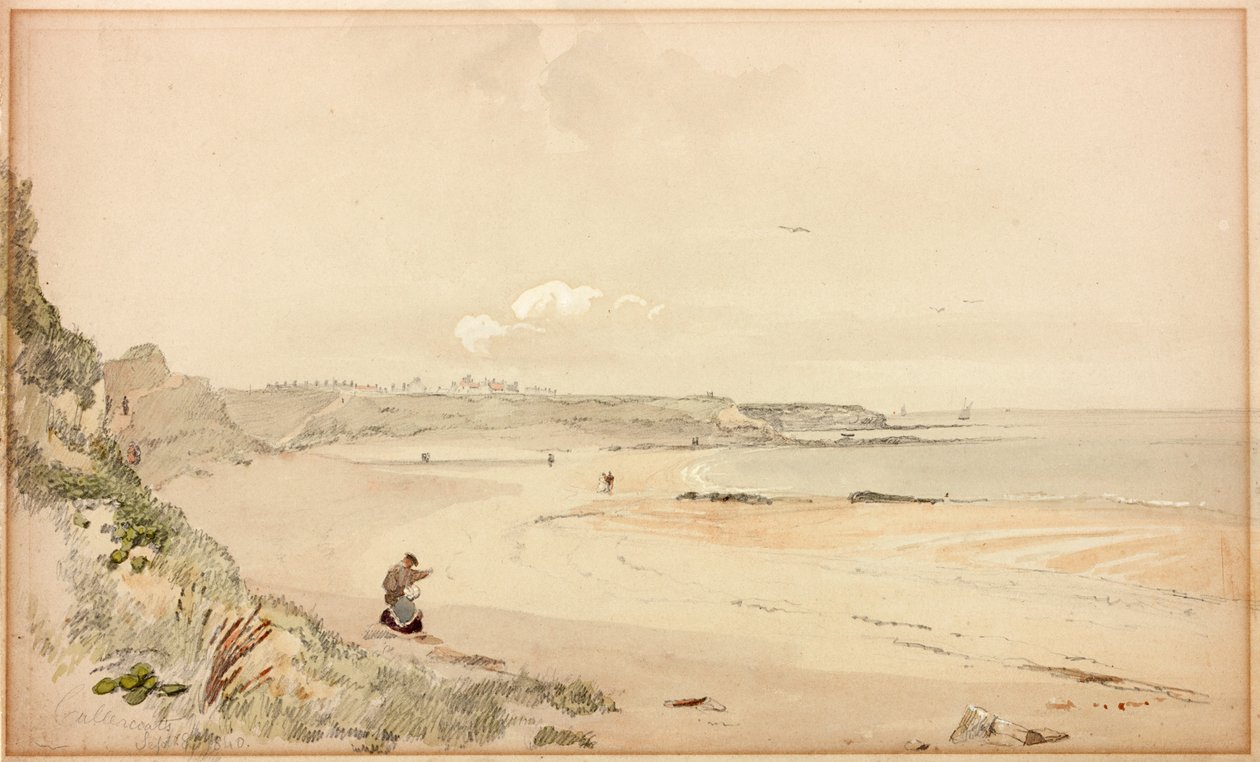 Cullercoats Bay, 8 września 1840 (kolor nadwozia) autorstwa John Wilson Carmichael