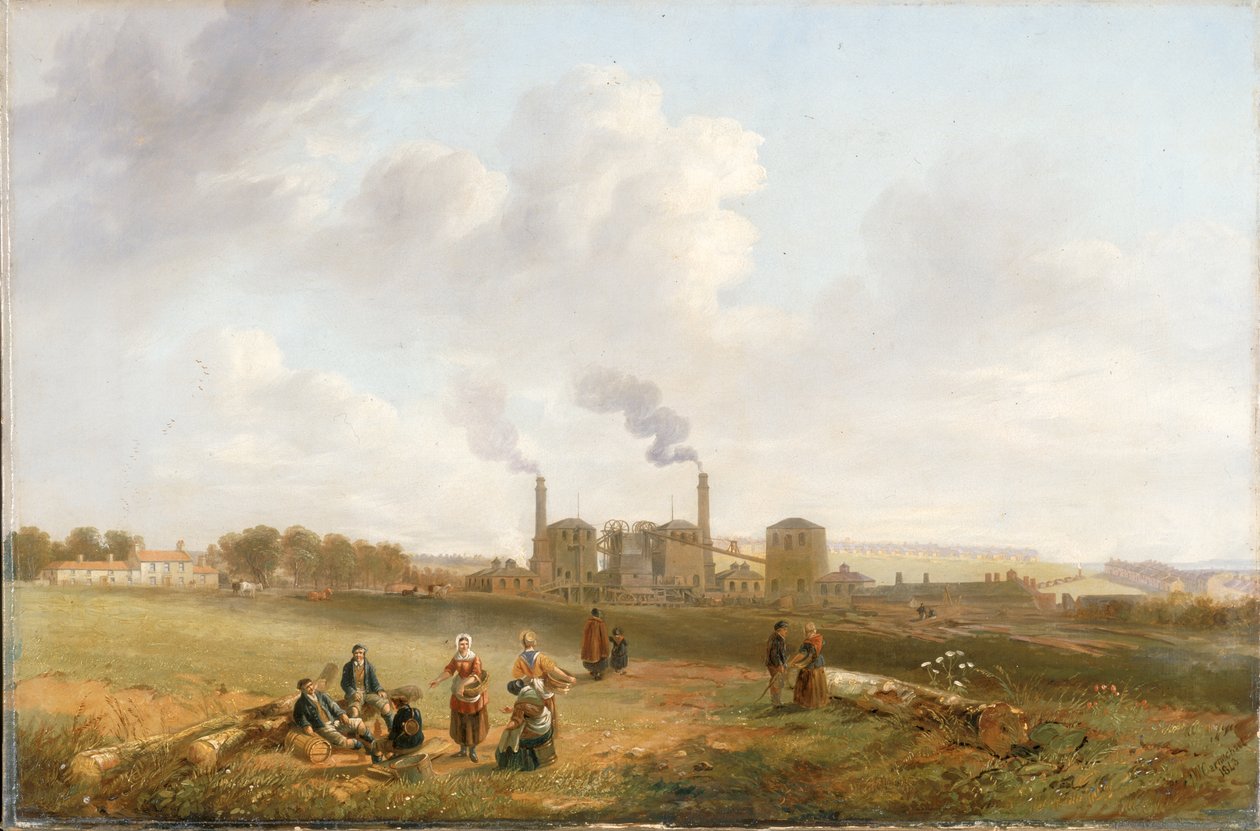 Kopalnia Murton, 1843 autorstwa John Wilson Carmichael