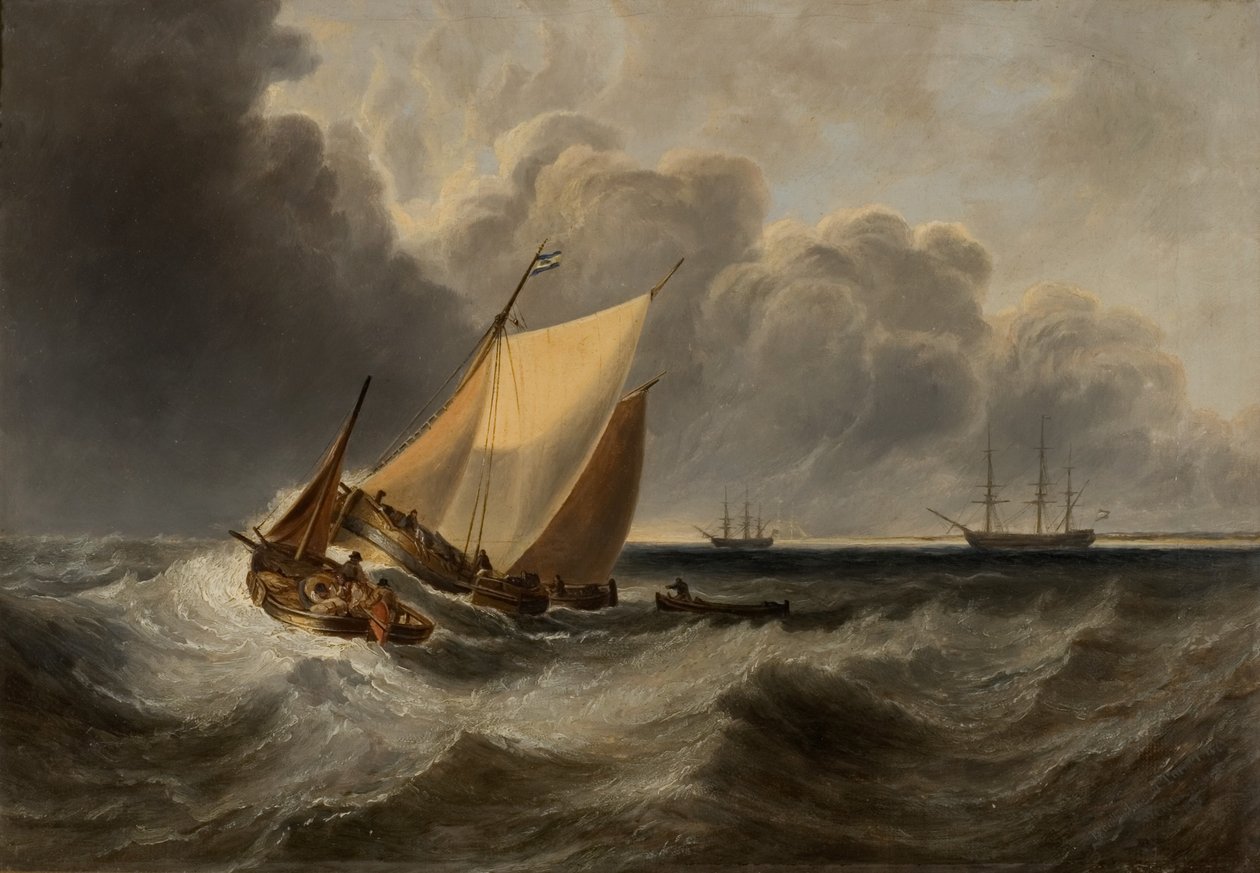 Pejzaż morski - Wspomnienie o Turnerze autorstwa John Wilson Carmichael