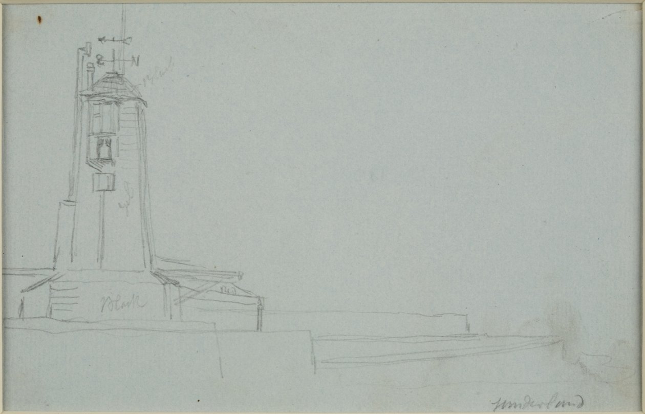 Sunderland (ołówek na papierze (szary)) autorstwa John Wilson Carmichael