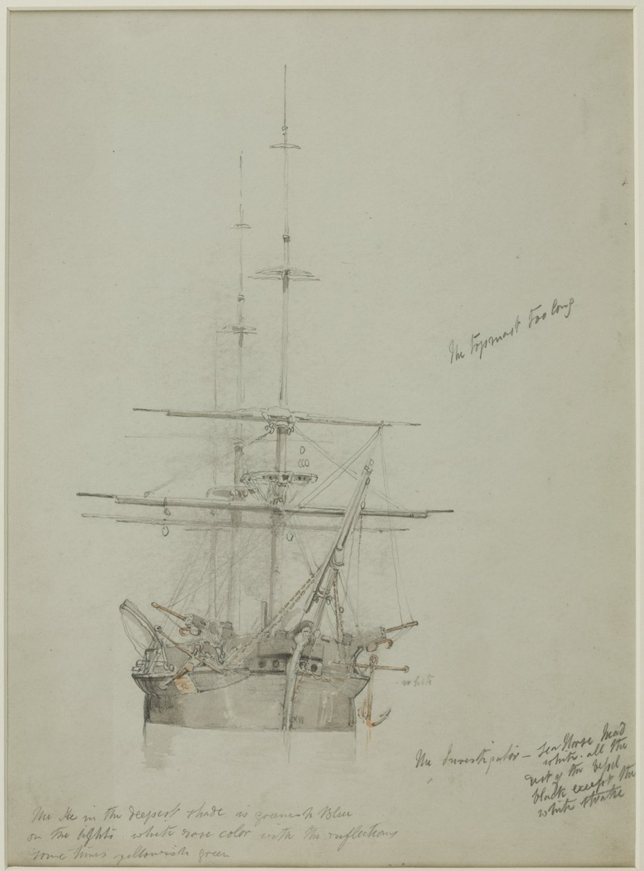 Śledczy (ołówek i akwarela na papierze) autorstwa John Wilson Carmichael