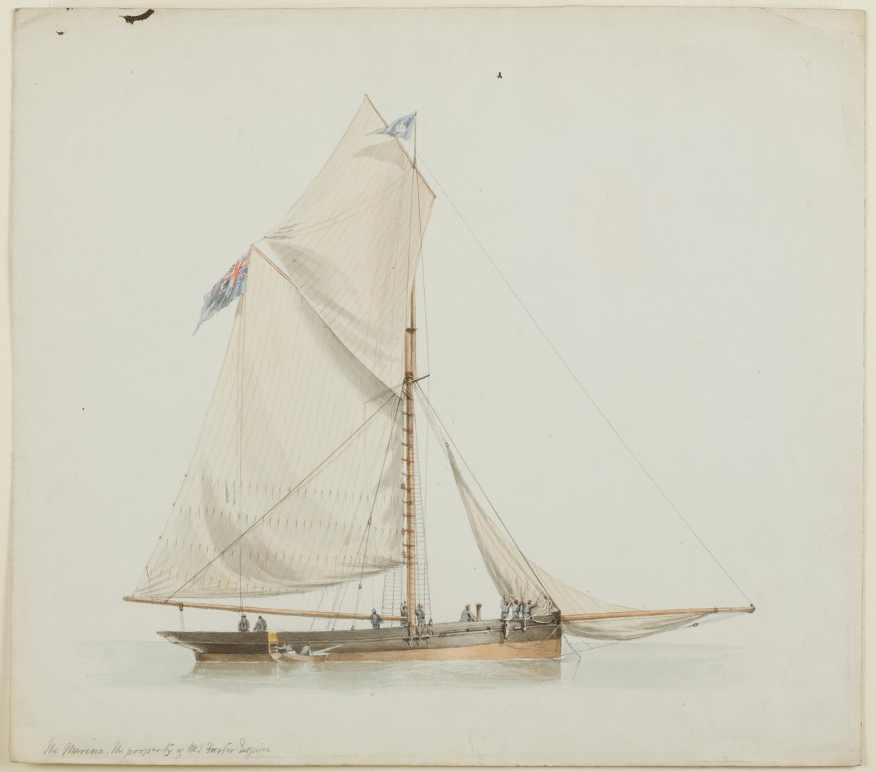Marina (ołówek i akwarela na papierze) autorstwa John Wilson Carmichael