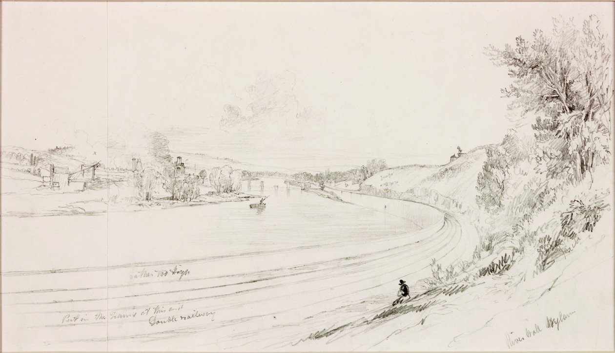 The River Wall, Wylam Scars autorstwa John Wilson Carmichael