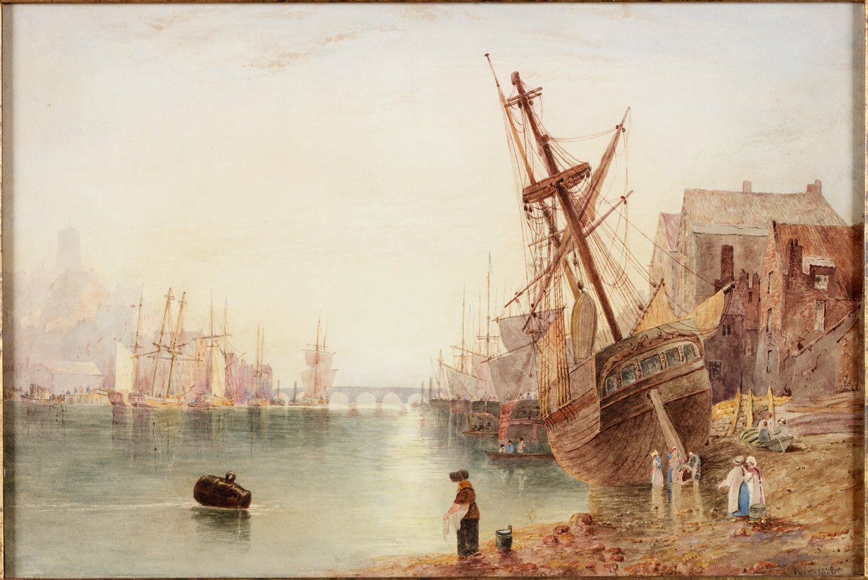 Tyne 1828 (akwarela na papierze) autorstwa John Wilson Carmichael