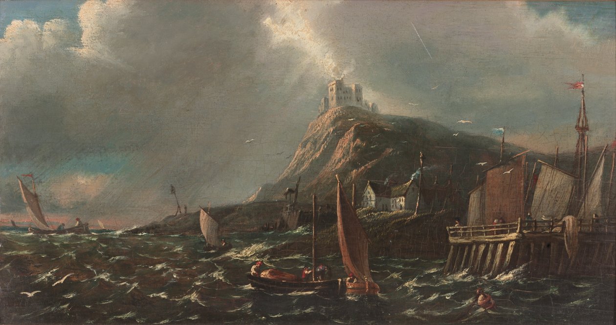 Zamek Tantallon, East Lothian autorstwa John Wilson Ewbank