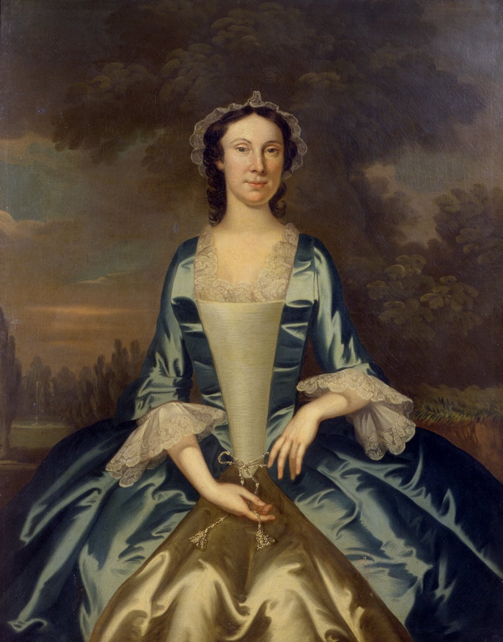 Pani William Walton (1708-86), ok. 1750 (patrz 154206 dla pary) autorstwa John Wollaston