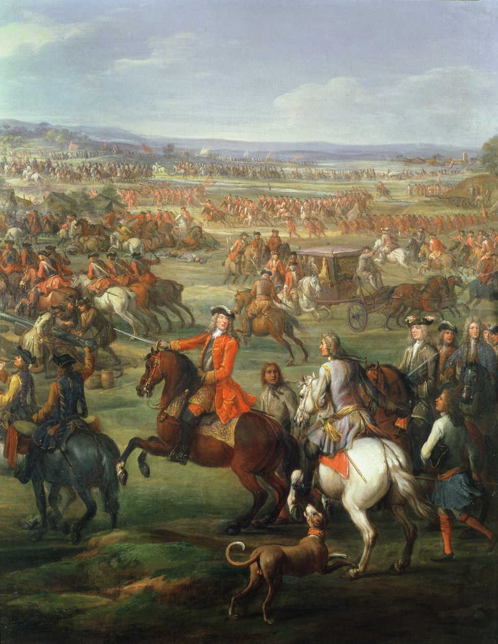 Bitwa pod Blenheim 13 sierpnia 1704 r. ok. 1743 olej na płótnie fragment z 237822 autorstwa John Wootton