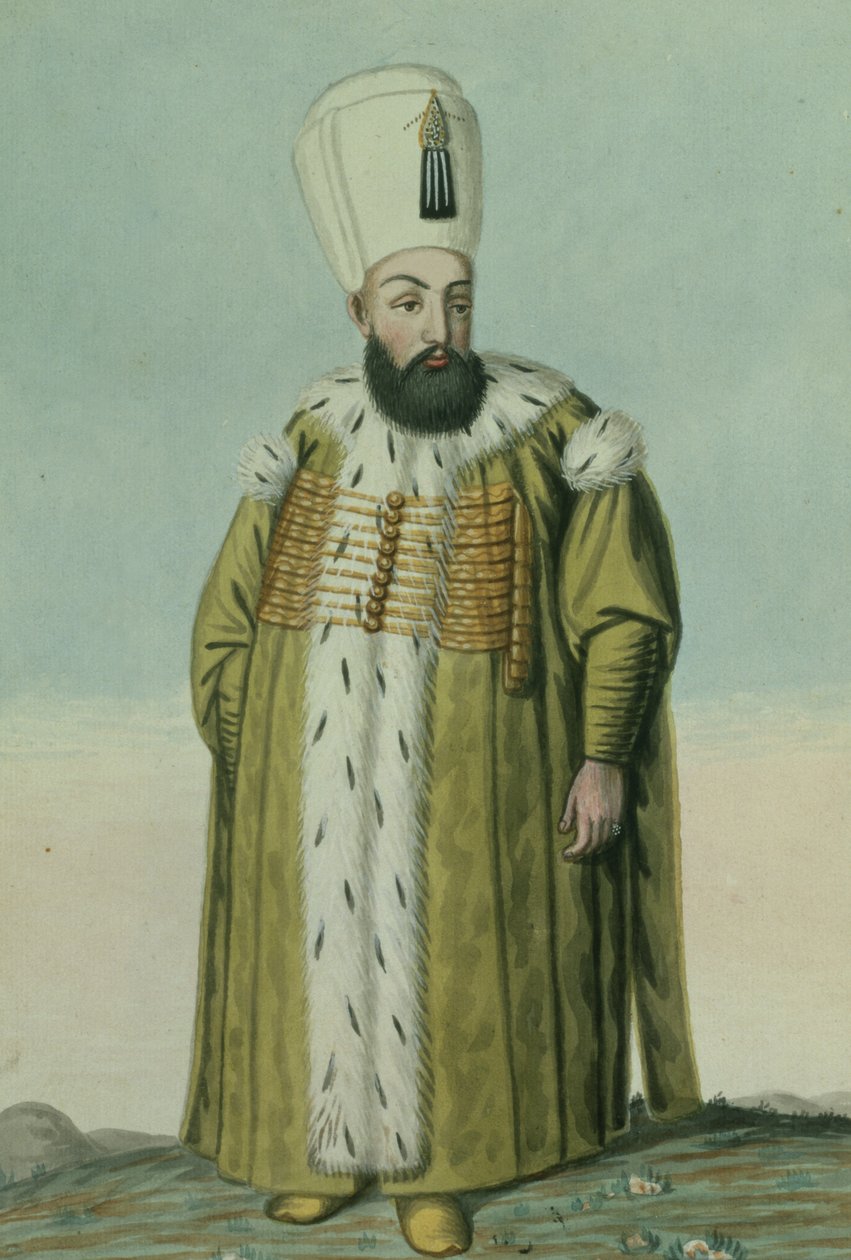 Amurath (Murad) III (1546-95) Sułtan 1574-95, z „Seria portretów cesarzy Turcji”, 1808 autorstwa John Young