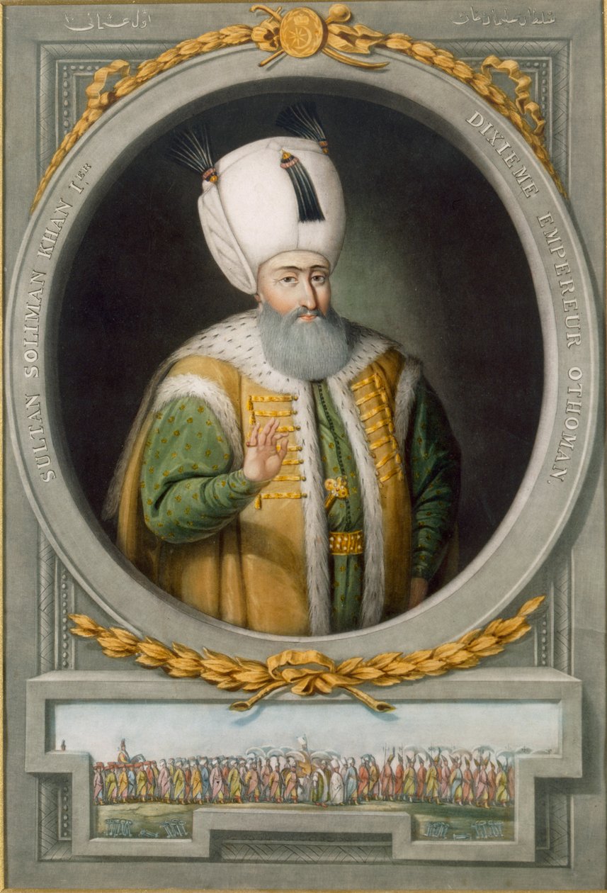 Sułtan Sulejman Khan I, 10. Sułtan Imperium Osmańskiego, 1815 autorstwa John Young