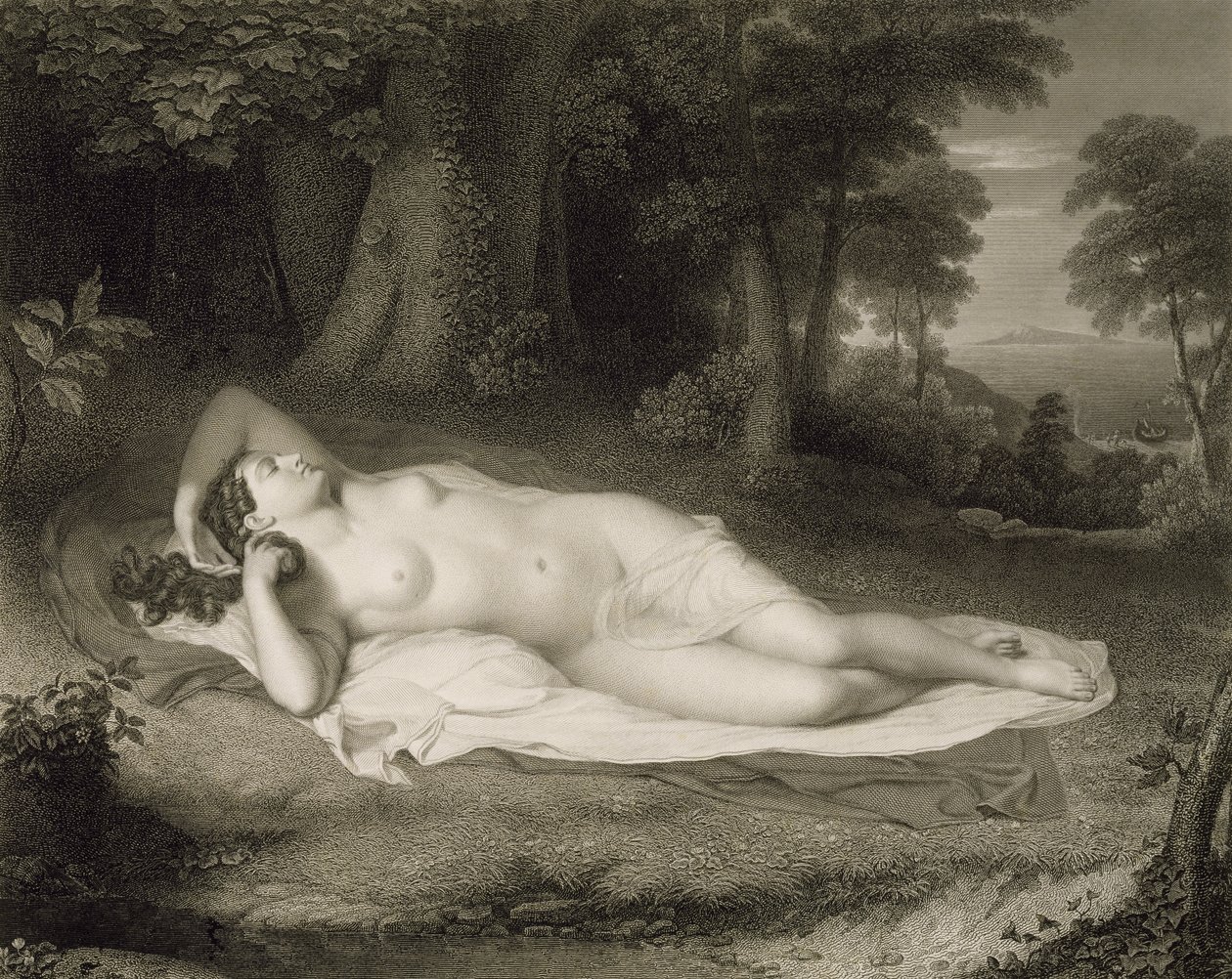 Ariadna, wyryta przez Ashera Browna Duranda (1796-1886) autorstwa John after Vanderlyn
