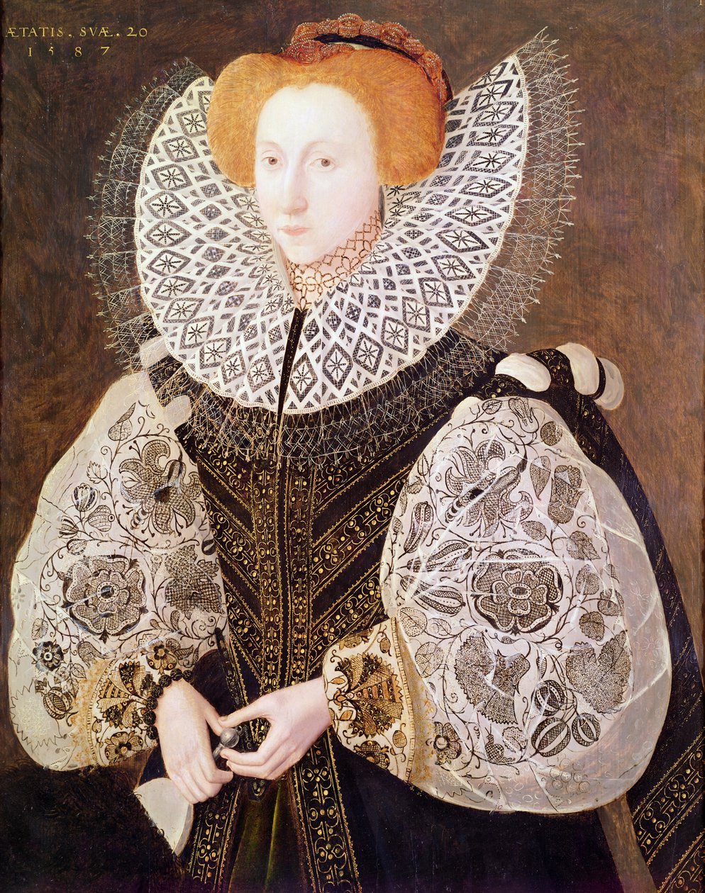 Nieznana dziewczyna, lat 20, 1587 autorstwa John Bettes the Younger