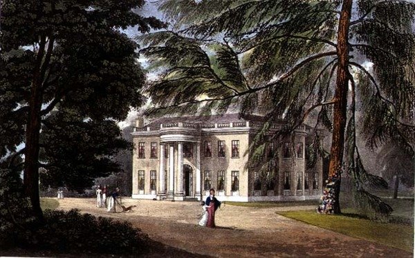 Delaford Park, z „Repozytorium Sztuki” Ackermanna autorstwa John (after) Gendall
