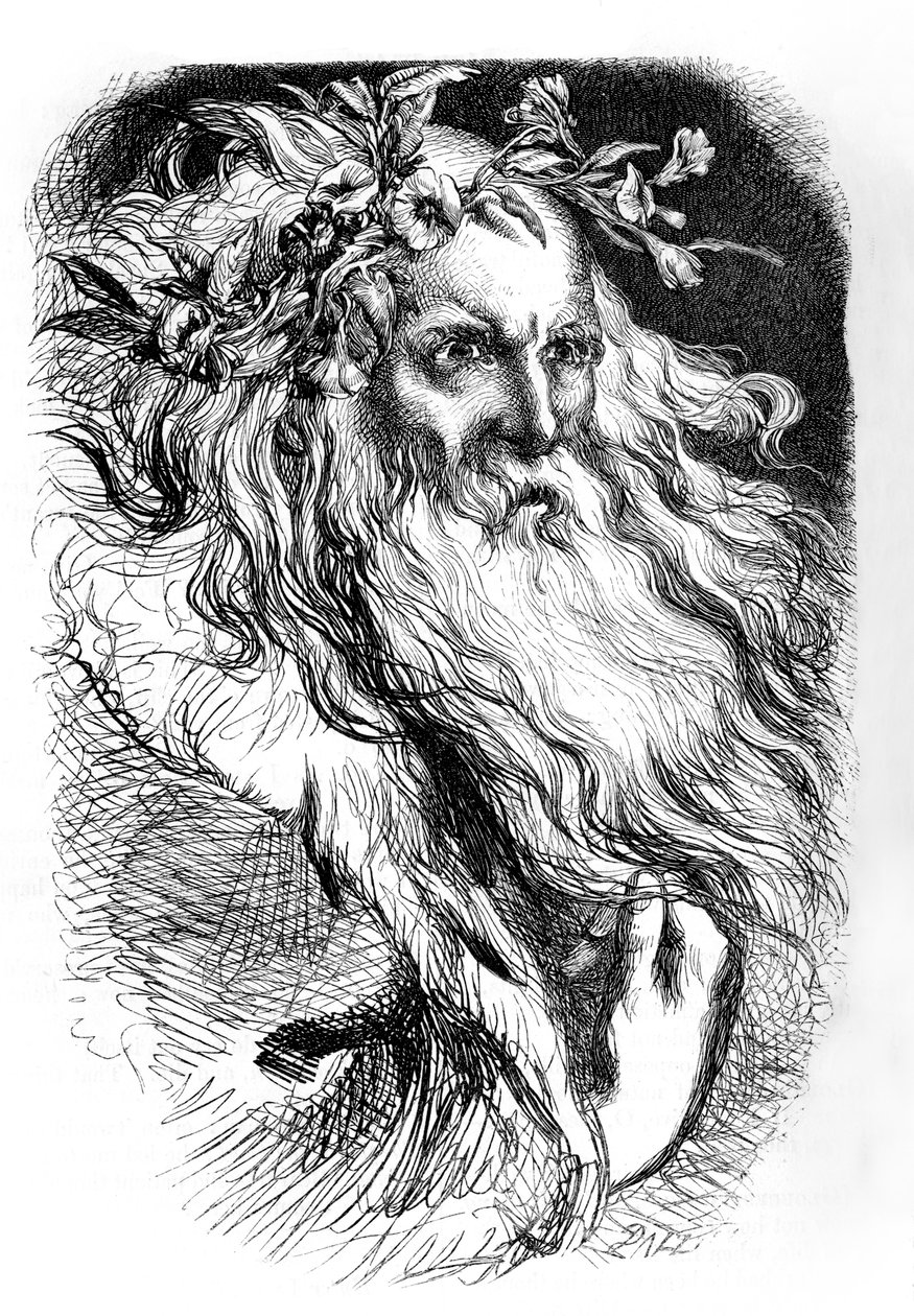 Król Lear autorstwa John (after) Gilbert