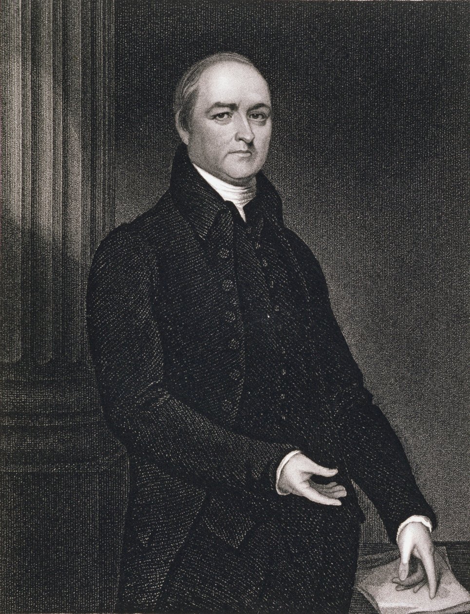 ks. Timothy Dwight (1752-1817) ryty przez Johna B. Forresta (1814-70) (grafika) autorstwa John (after) Trumbull