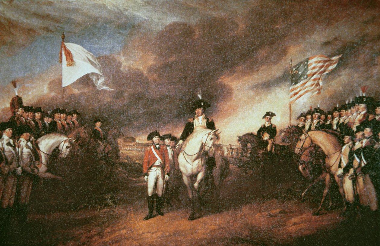 Kapitulacja Cornwallis w Yorktown autorstwa John (after) Trumbull