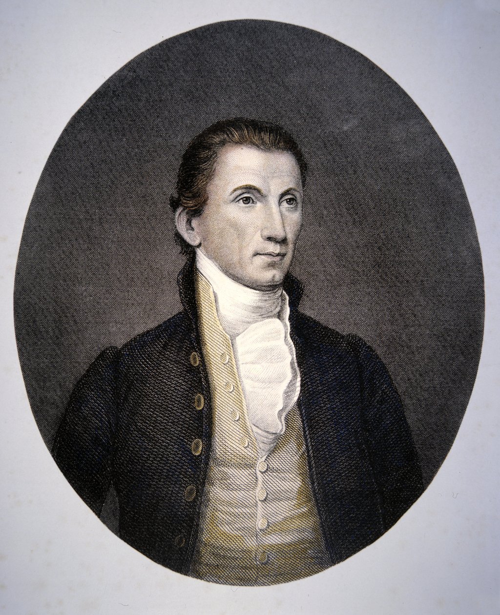 James Monroe (1758-1831) grawerowane przez Ashera Browna Duranda (1796-1886) (kolorowe grawerowanie) autorstwa John (after) Vanderlyn