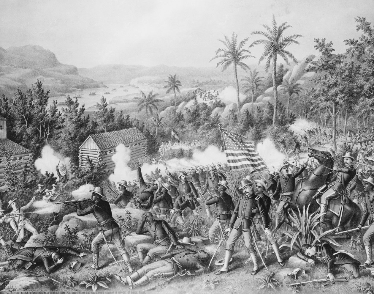 Bitwa pod Las Guasimas, 24 czerwca autorstwa Walter Charles Mills