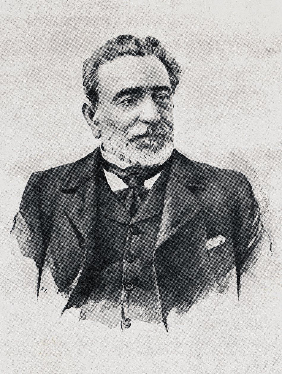 Portret Praxedesa Mateo Sagasty (1825-1903), premiera Hiszpanii autorstwa Walter Charles Mills