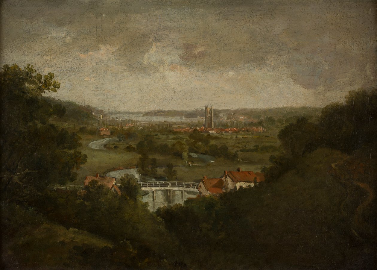 Vale of Dedham (olej na płótnie) autorstwa John (circle of) Constable