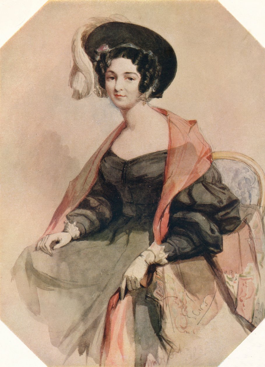 Portret damy, c1855 autorstwa John Absolon