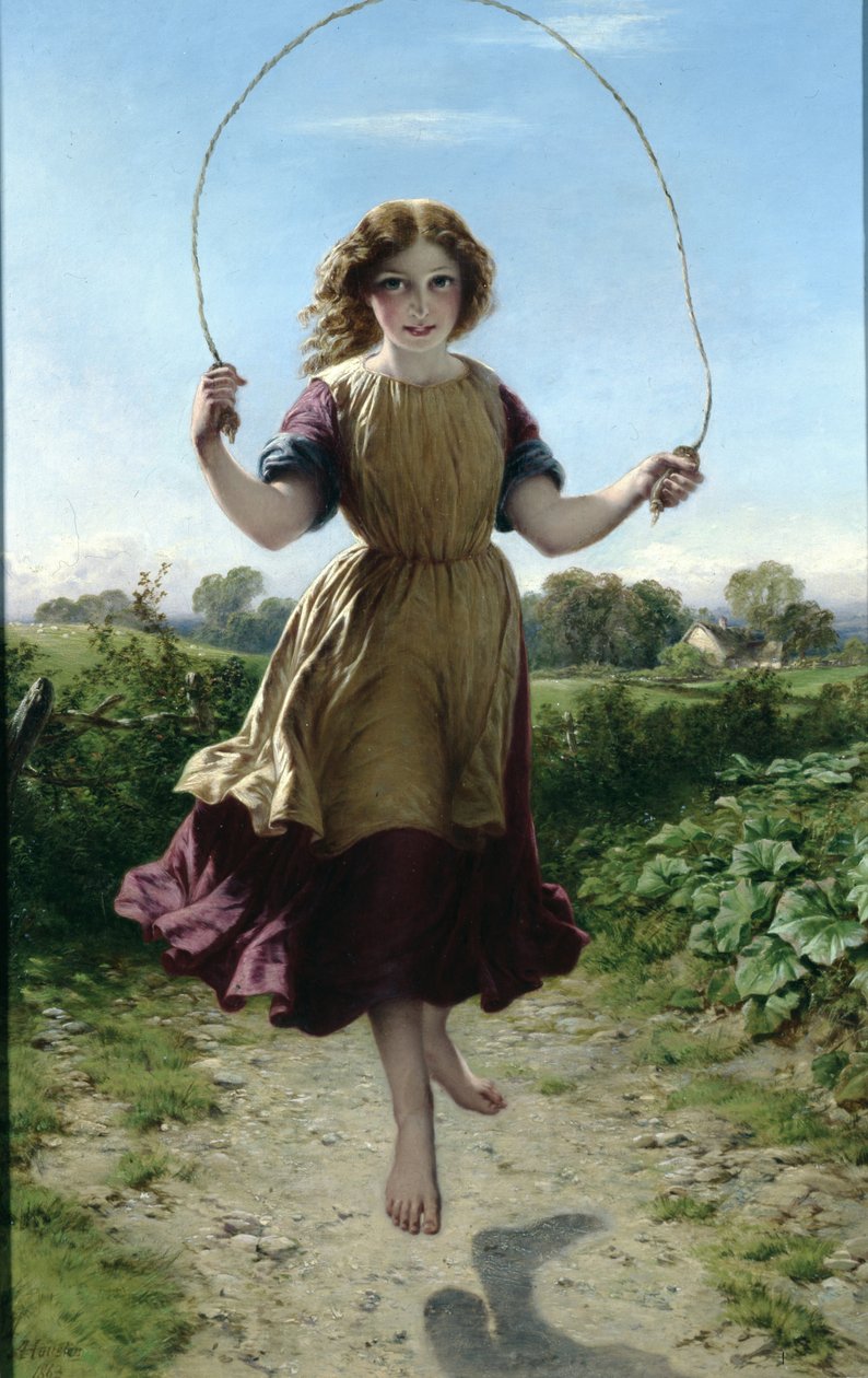 Dziewczyna skacząca, 1863 autorstwa John Adam P. Houston