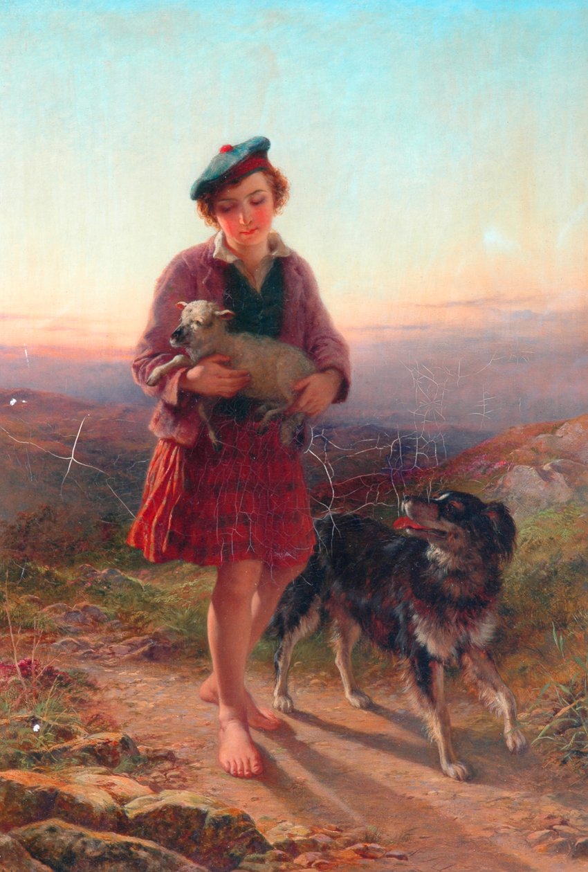 Zabłąkany Baranek, 1863 autorstwa John Adam P. Houston