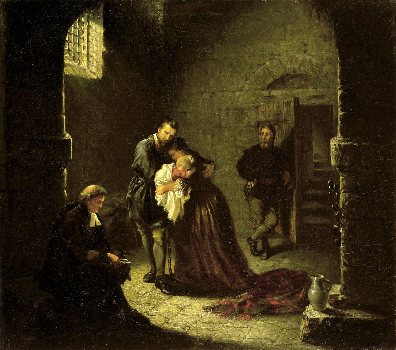 Scena więzienna, 1854. autorstwa John Adams Elder