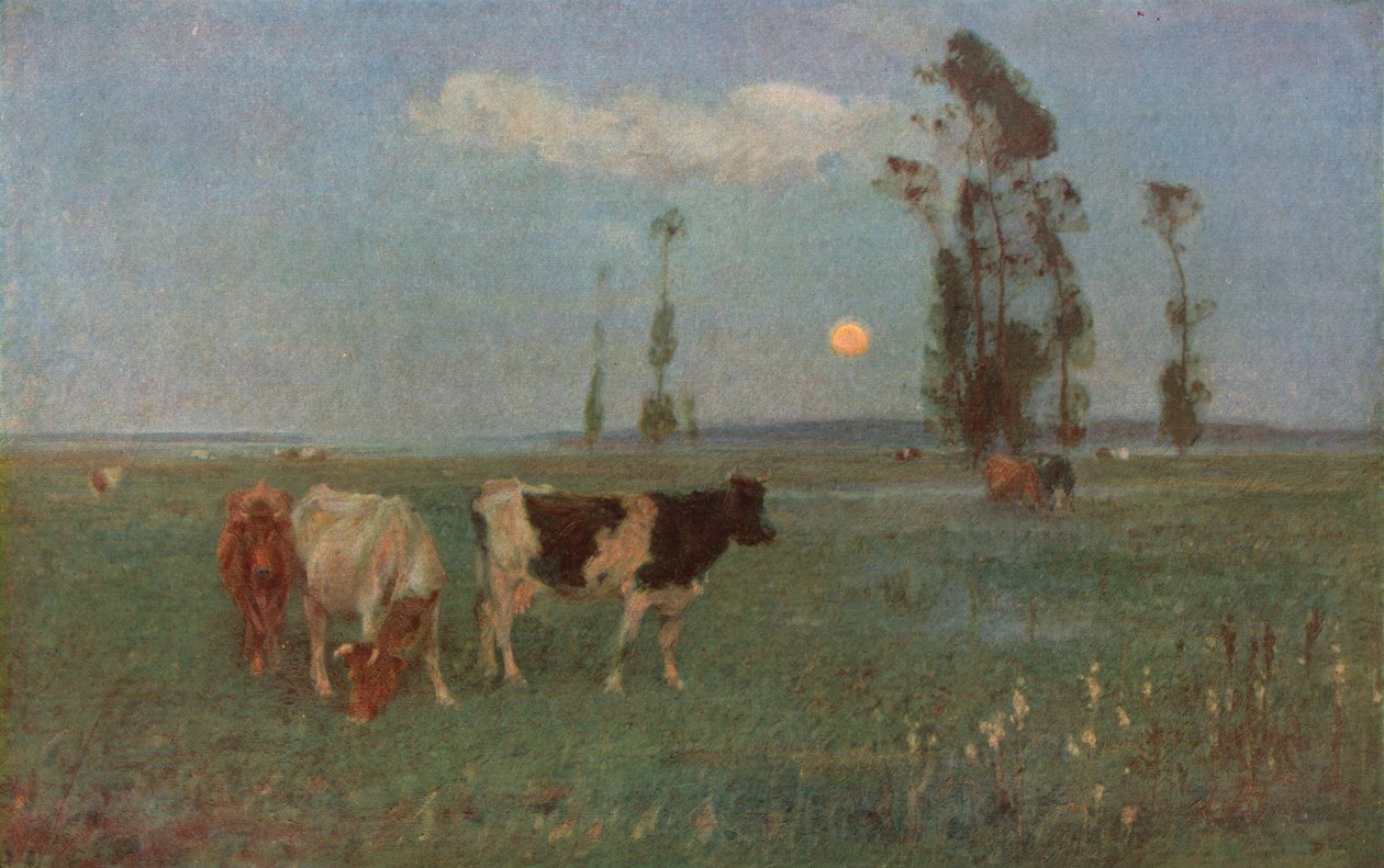 „Zwiastun nocy”, 1896-1897, ok. 1930. autorstwa John Alfred Arnesby Brown
