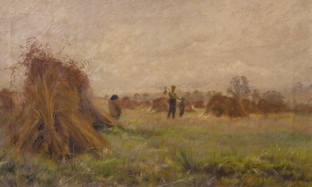 Scena żniwa, 1885-99 autorstwa John Anderson