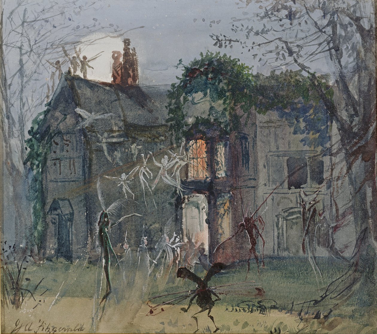Stara Sala, Wróżki przy świetle księżyca autorstwa John Anster Fitzgerald