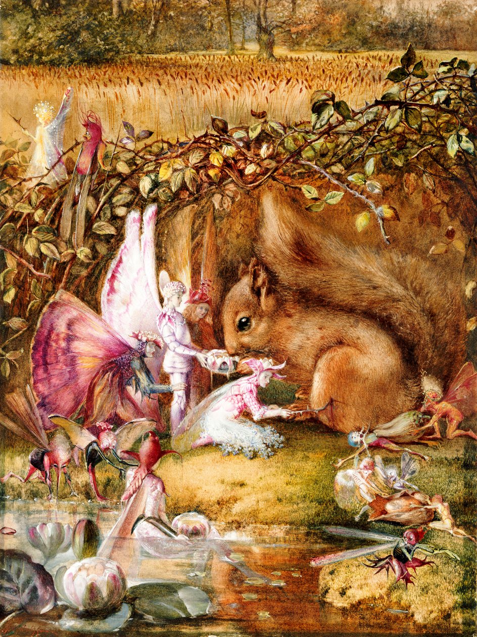 Ranna wiewiórka autorstwa John Anster Fitzgerald