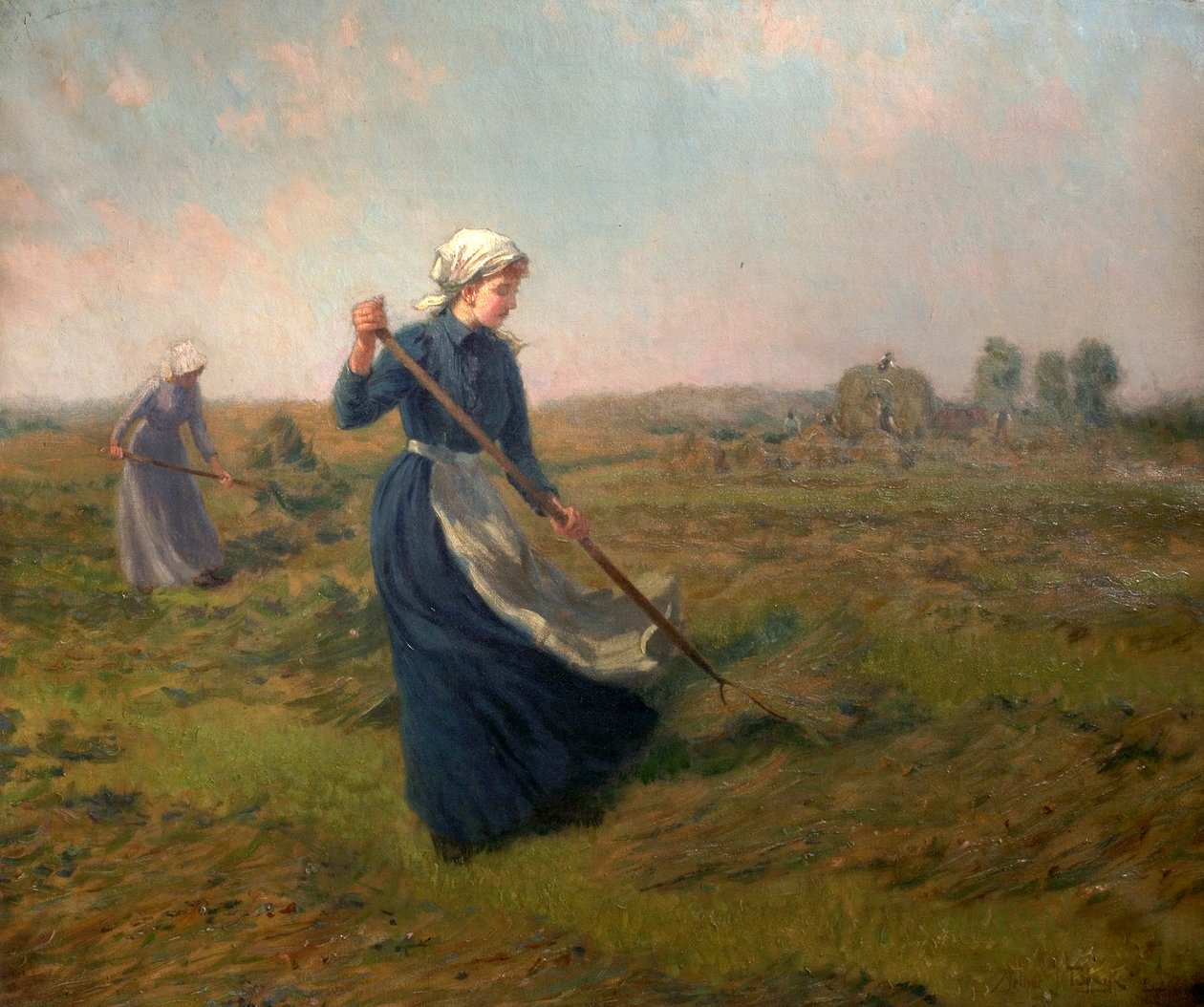 Dziewczyna sianokosy autorstwa John Arthur Black