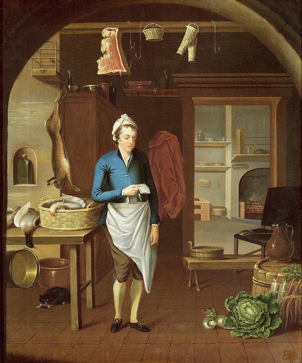 Scena kuchenna, 1771 autorstwa John Atkinson