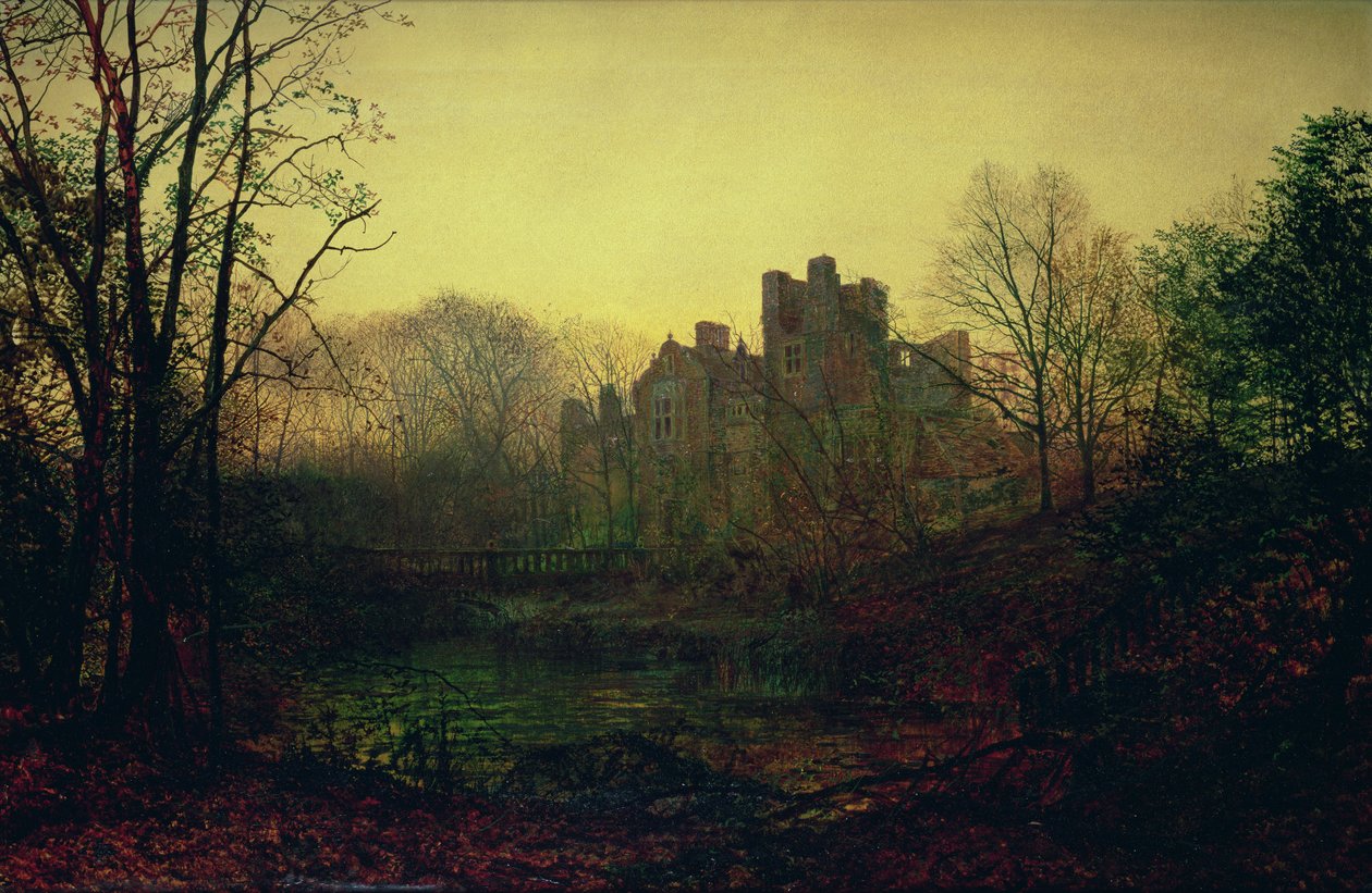 Październikowa poświata, 1871 autorstwa John Atkinson Grimshaw