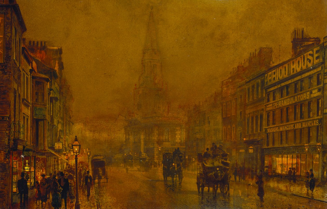 Blackman Street, dzielnica autorstwa John Atkinson Grimshaw