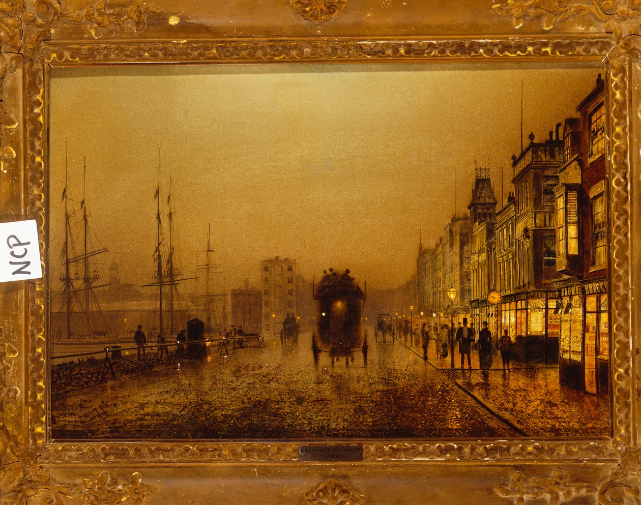 Doki w Glasgow, 1892 autorstwa John Atkinson Grimshaw