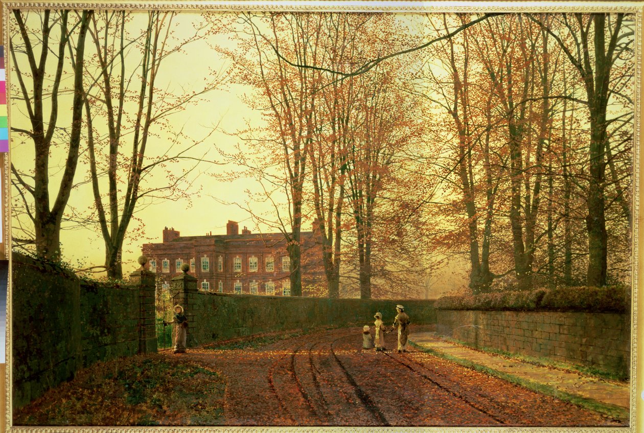 Idąc do kościoła, 1880 autorstwa John Atkinson Grimshaw