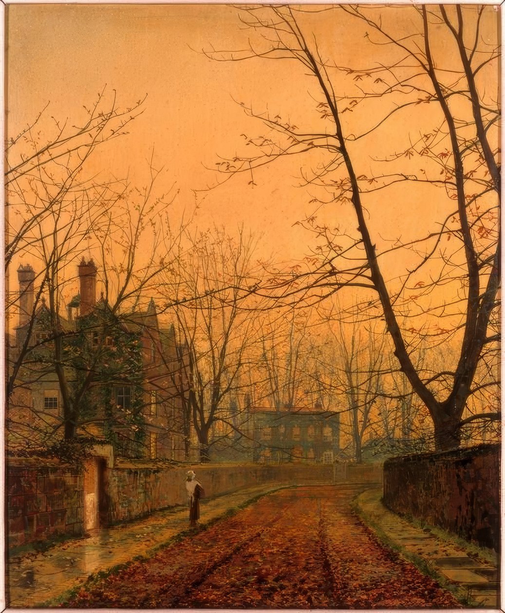 Hampstead - Złoto jesieni autorstwa John Atkinson Grimshaw